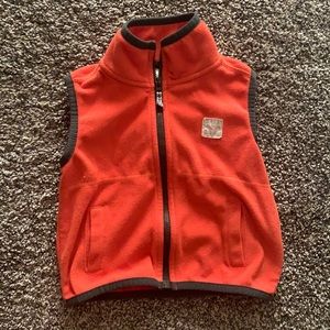 Carter’s Size 18 Months Little Explorer Orange Fleece Vest
